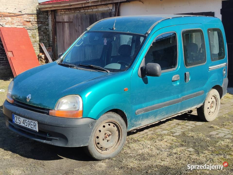 Renault Kangoo 14 benzyna z 2000r sprawny zielony zachodniopomorskie Świdwin sprzedam