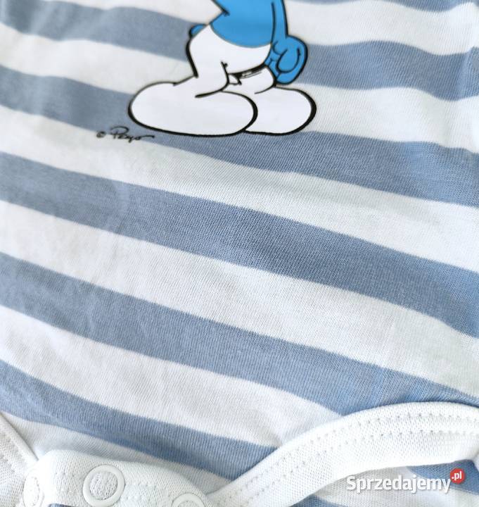 Body dziecięce Sinsay 62 bawełna smerf Smurfs uniseks Szczecin