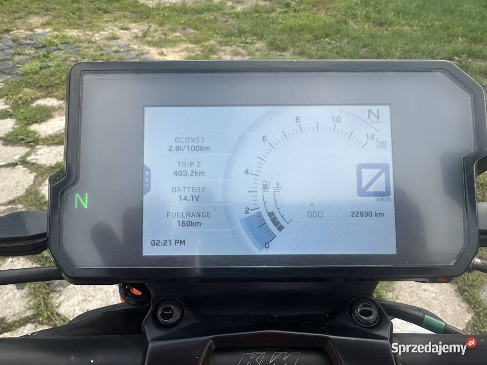 Licznik KTM Duke 125 2019r 22950 przebiegu Żnin sprzedam