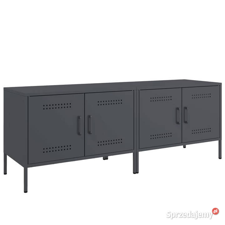 Szafki RTV 2 antracytowe 68x39x505 stalowe mazowieckie Warszawa sprzedam