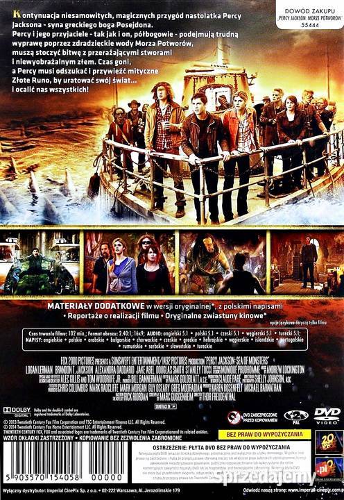 PERCY JACKSON MORZE POTWORÓW Kalisz