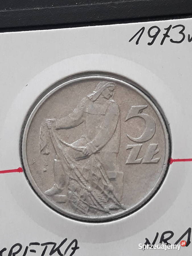 5 Rybak 1973 r 1 skrętka Numizmatyka Konin