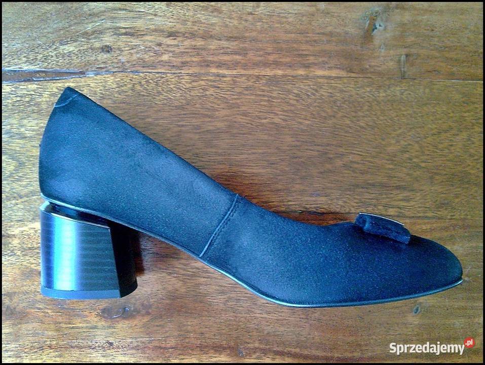 Buty damskie na obcasie LASOCKI czarne zamsz 38 Warszawa