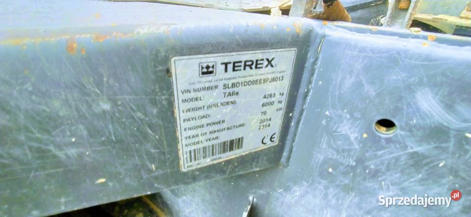 Terex TAs6 wizidło obrotowe 6 ton 4x4 dumper Wozidła Jadowniki