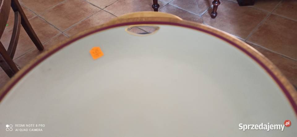 Patera Bordowy paseczek ecru Primke Hammer Porcelana i szkło Antyki, Sztuka, Kolekcje pomorskie Gdańsk