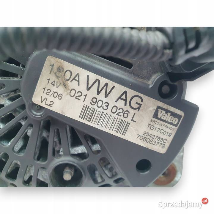 ALTERNATOR Passat B6 Golf V A3 20 TDI 180A Chełm sprzedam