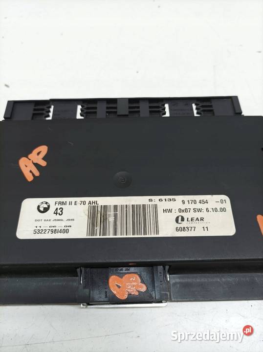 MODUŁ ŚWIATEŁ 9170454 Bmw X5 II 20062013 E70 sprzedam