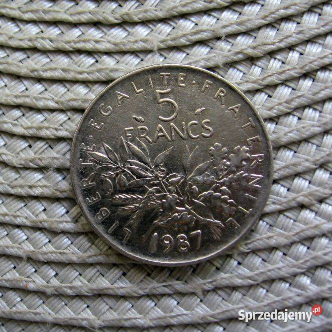 Francja 5 Franków 1987r sprzedam