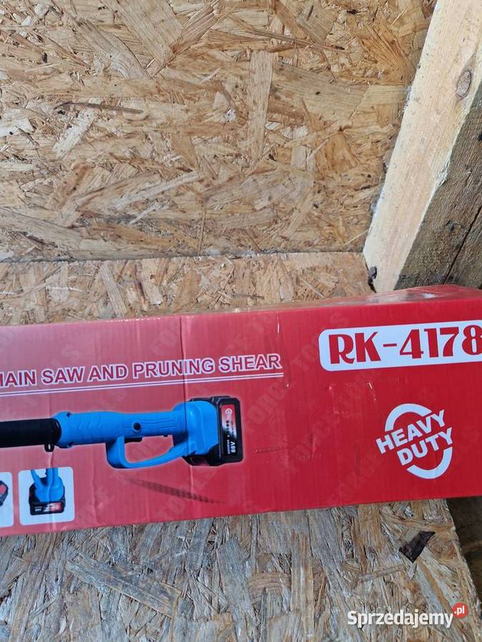 PIŁA łańcuchowa akumulatorowa NA WYSIĘGNIKU