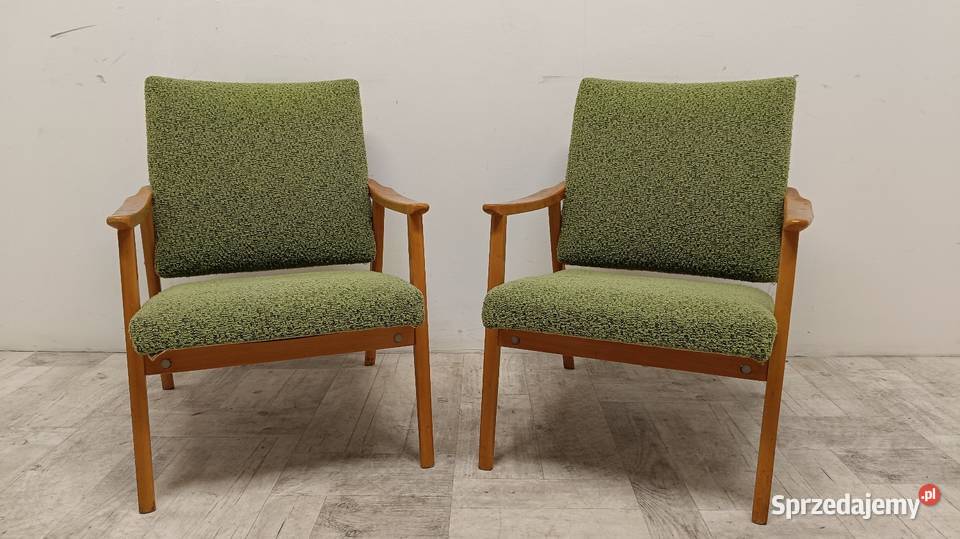 fotele PRL design vintage lata 70te łódzkie Radomsko