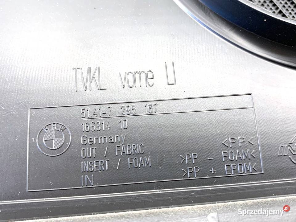 BOCZEK DRZWI LEWY PRZÓD BMW F34 7295167 osobowe