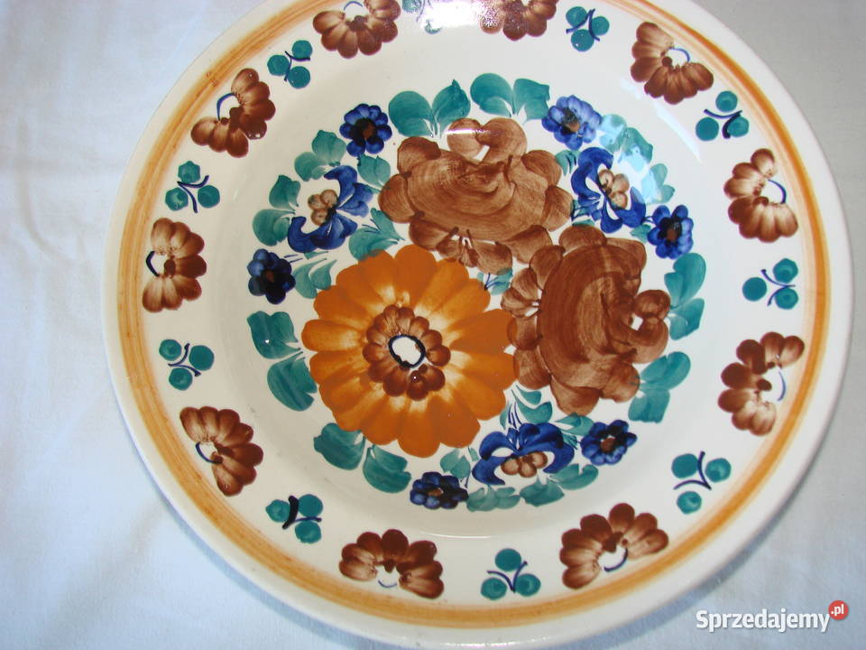 Włocławek fajansowy talerz PRL Pozostałe pomorskie Pruszcz Gdański