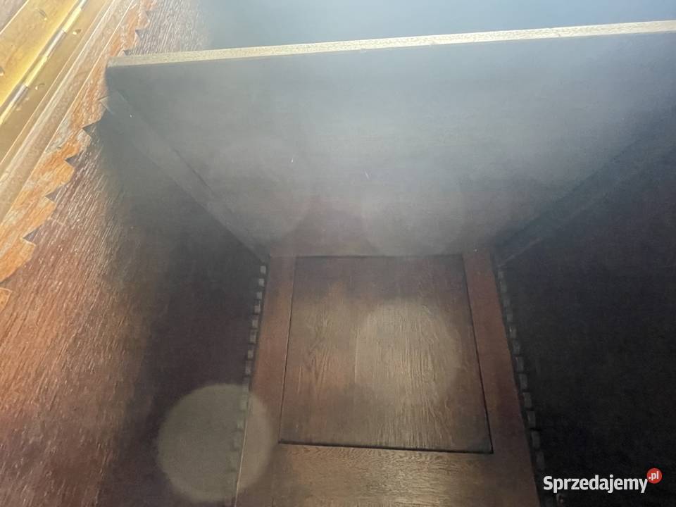 Kredens międzywojenny Art Deco lite drewno