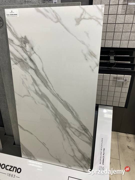 Gres 60x120 Calacatta White połysk Bianco Glossy Zakopane