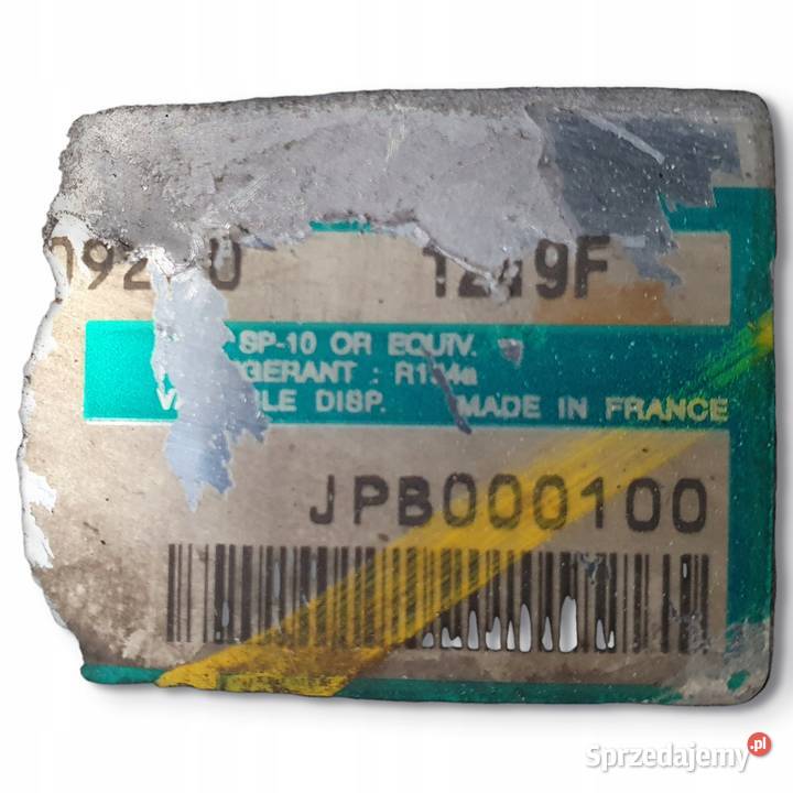 SPRĘŻARKA KLIMATYZACJI MG ZS 18 16V JPB000100 Chełm sprzedam