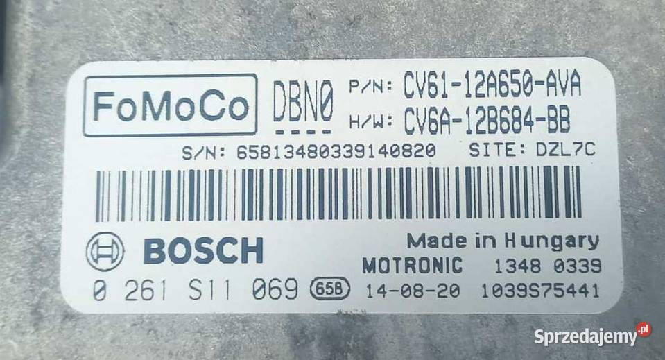 FORD FOCUS III 10 ECOBOOST 125 KOMPUTER mazowieckie Radom