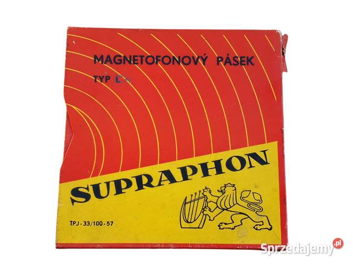 Stara taśma szpulkowa magnetofonowa SUPRAPHON CH Cieszyn