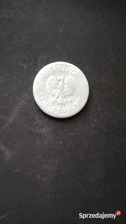 2 PRL 1 z 1949 r bez znaku menniczego Numizmatyka Chrząstawa Mała