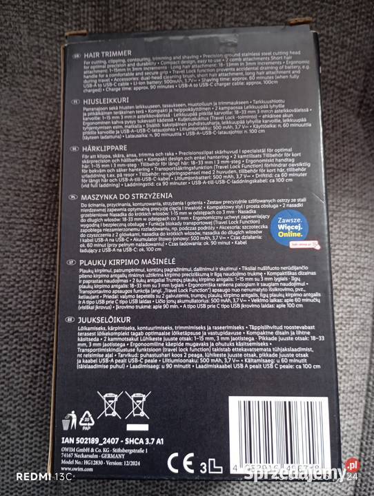 Maszynka do strzyżenia silver crest Radom