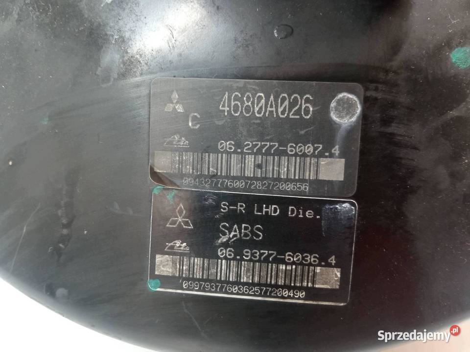 POMPA HAMULCOWA SERWO 4680A026 Peugeot 4007 I Rok produkcji 2007 świętokrzyskie