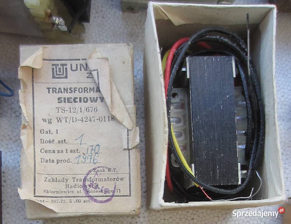 transformator TS 121676 unitra ZATRA trafo Jarocin