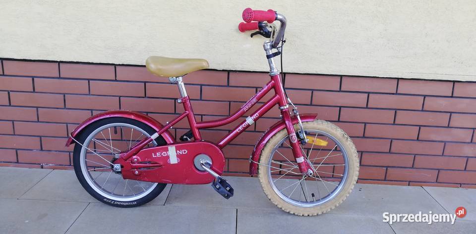 Rower dla dziecka koła 16" czerwony solidny Kross Le Grand Annie
