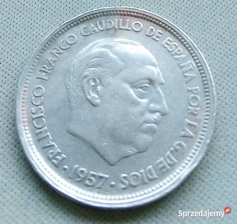 HISZPANIA50 PTAS1957 rFRANCO Legionowo