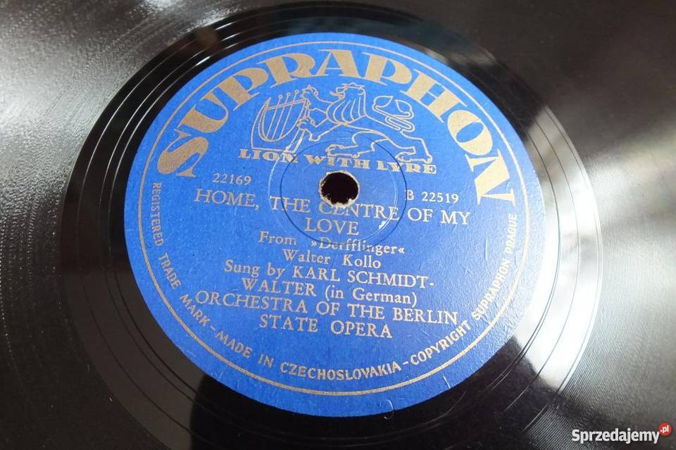 Płyta winylowa szelakowa niemiecka gruba i płyta winylowa Żary sprzedam