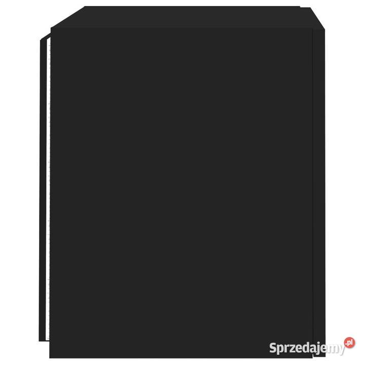 Ścienna szafka TV z LED czarna 405x35x40 RTV Warszawa