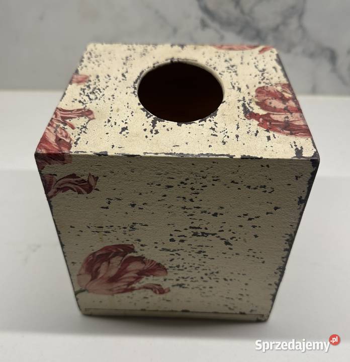 Chustecznik pudełko do Decoupage Łódź sprzedam