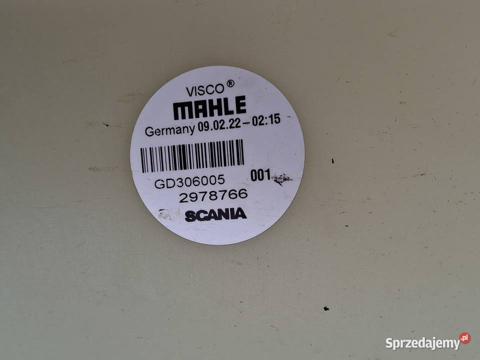 SCANIA R S WENTYLATOR CHŁODNICY VISCO WISKOZA Wentylatory chłodnicy Wentylatory chłodnicy