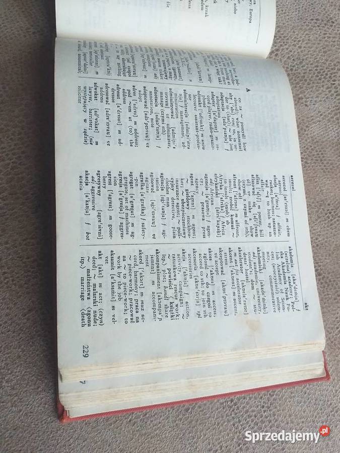 kieszonkowy słownik polsko angielski angielsko Sandomierz