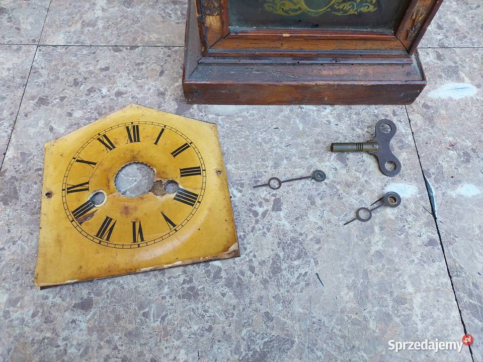 178 Stary zegar budzik stołowy kapliczka Antyki Tczew sprzedam