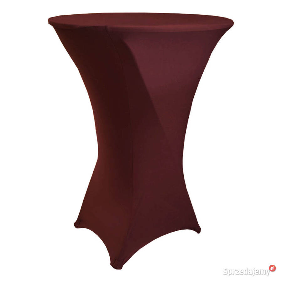 Bordowy Pokrowiec na stolik cateringowy Katowice