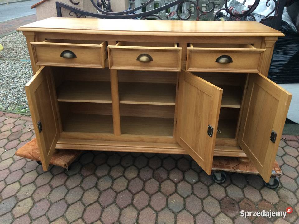 PIĘKNA DĘBOWA KOMODA 152meble holenderskie wielkopolskie Ślesin