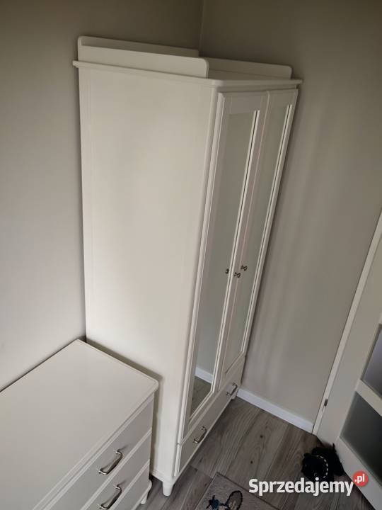 Szafa Ikea Tyssedal biała z lustrem i szufladą 208cm Gorzów Wielkopolski sprzedam