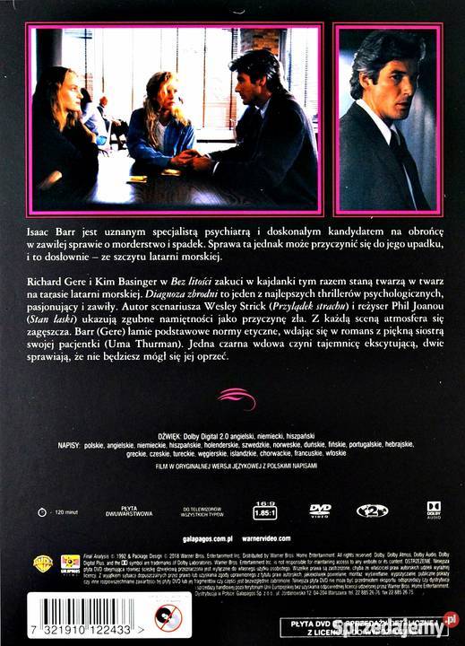 DIAGNOZA ZBRODNI KIM BASINGER ZAKOCHANE KINO thiller Kalisz