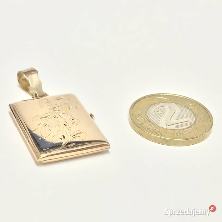 Złoty WISIOREK zawieszka 14K SEKRETNIK na mazowieckie Warszawa