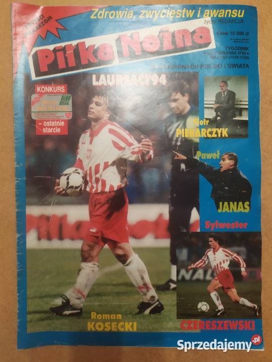 Tygodnik Piłka Nożna rocznik 1994 kompletny