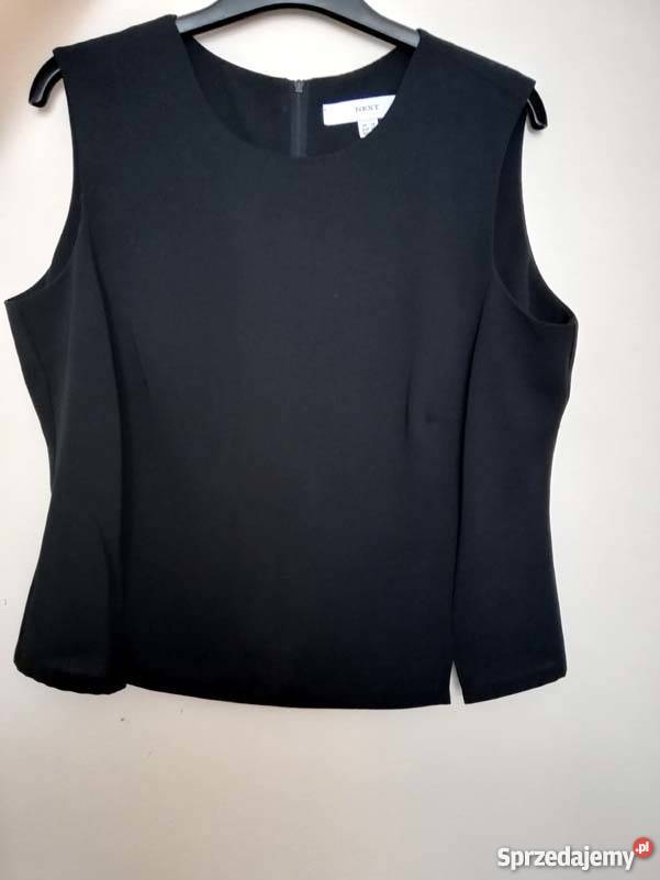 TOP KLASYCZNA BLUZKA CZARNA 42 XL biust 100 z dekoltem mazowieckie Siedlce