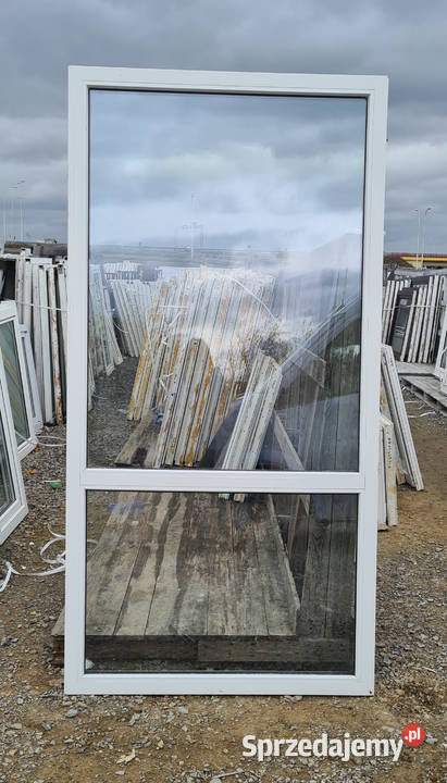 OKNO KacprzaK 116x229 FIX OKNA Używane Witryna Okna ścienne Lublin