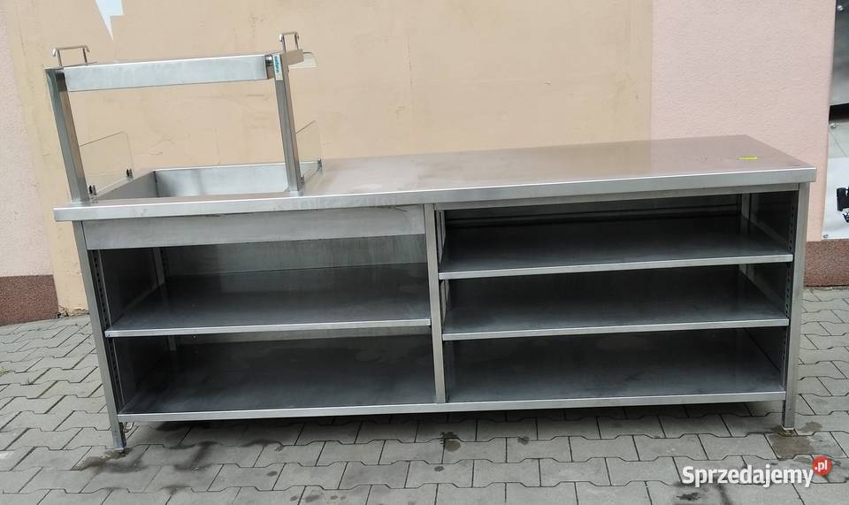 Stół roboczy z półkami i nadstawką wydawczą Warszawa