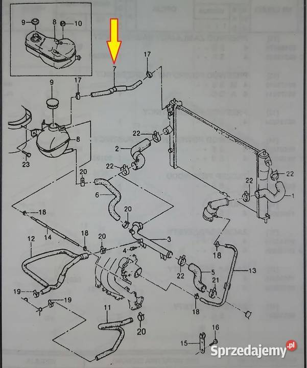 Przewód zbiornika wyrównawczego Espero 15 Szczecin sprzedam