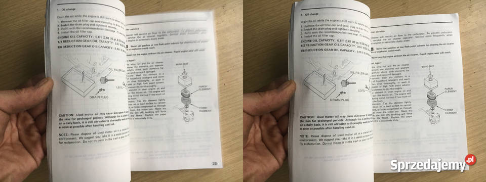 Oryginalna Instrukcja Honda GX110 GX140 GX160 Antykwariat Piła