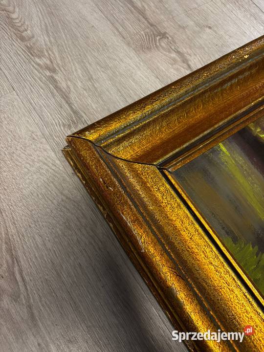 Obraz malowany na płótnie farba olejna duża Szczecin