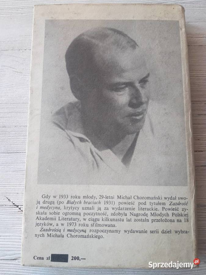 Zazdrość i medycyna Michał Choromański 1984 sprzedam