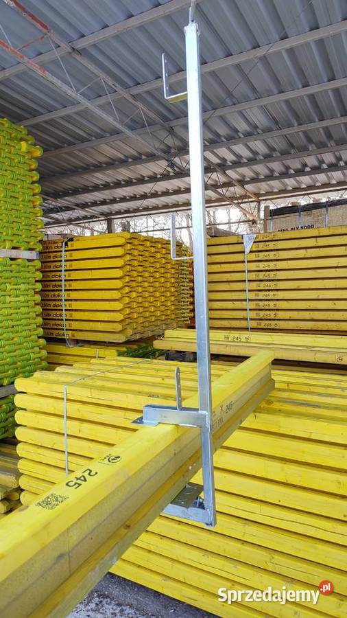 Słupek poręczy BHP barierka zabezpieczenie prace Kraków