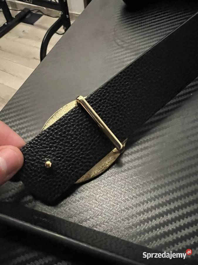 pasek czarny versace