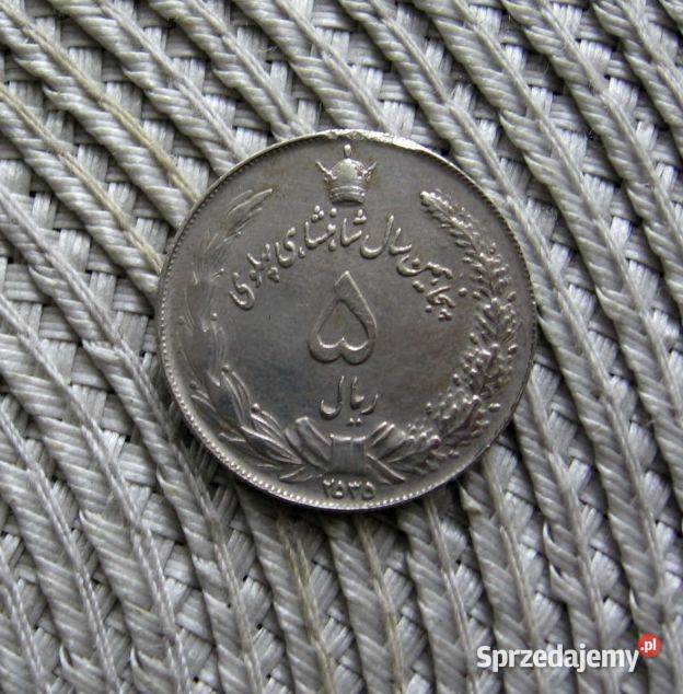 Iran 5 Riali 1976r 50 Lat dynasti Pahlawi Kalisz