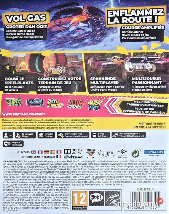 DIRT 5 PLAYSTATION 5 5 MULTIGAMES Gry na konsole Kraków